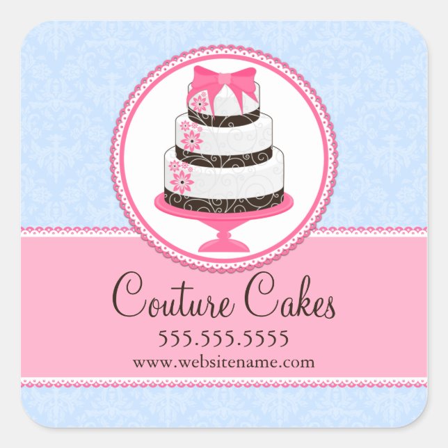 Couture Cakes Bakery Box Seals (Front)