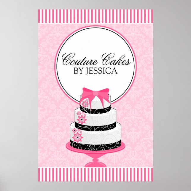 Couture Cakes Bakery Business Poster (Front)