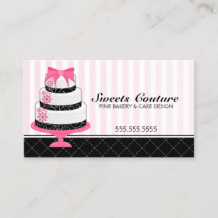 Couture Cakes Bakery Custom Business Card