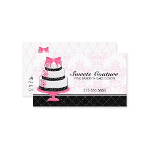 Couture Cakes Bakery Custom Business Card