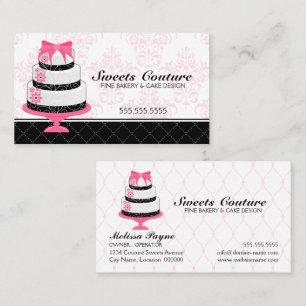 Couture Cakes Bakery Custom Business Card