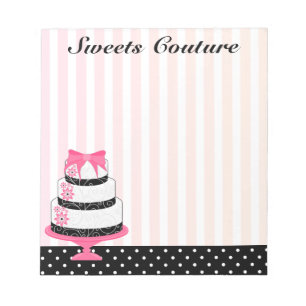 Couture Cakes Bakery Notepad