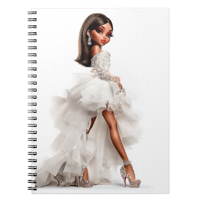 Couture Cloud Spiral Photo Notebook (Front)