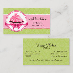 Couture Cupcake Bakery Business Card