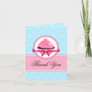 Couture Cupcake Thank You Cards