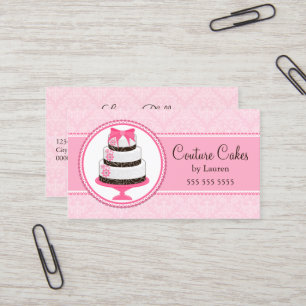 Couture Custom Cake Bakery Business Card