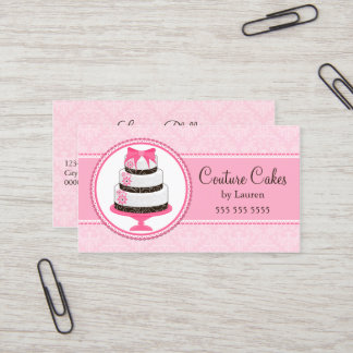 Couture Custom Cake Bakery Business Card