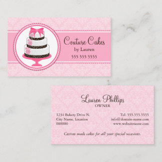 Couture Custom Cake Bakery Business Card