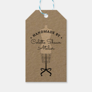 Couture Dressmaker Fashion Design Hangtag Gift Tags