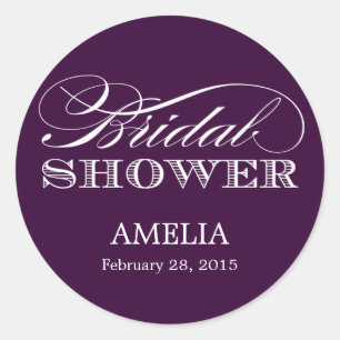 Couture Elegance Bridal Shower Sticker
