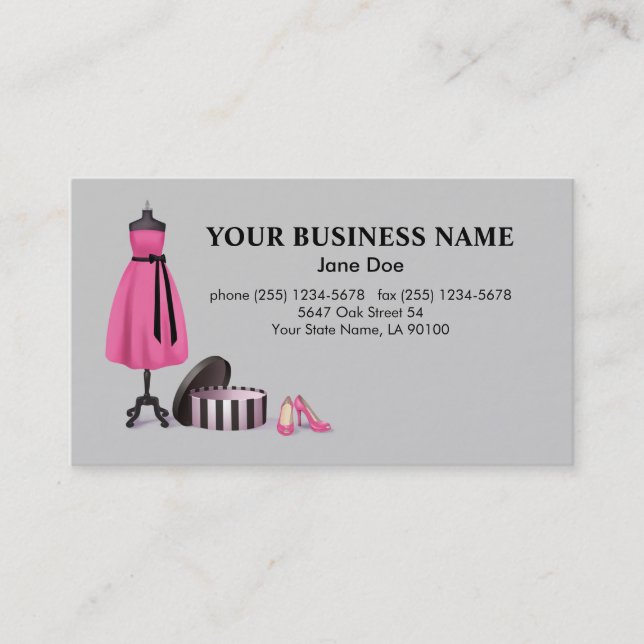 Couture Fashion Business Card (Front)