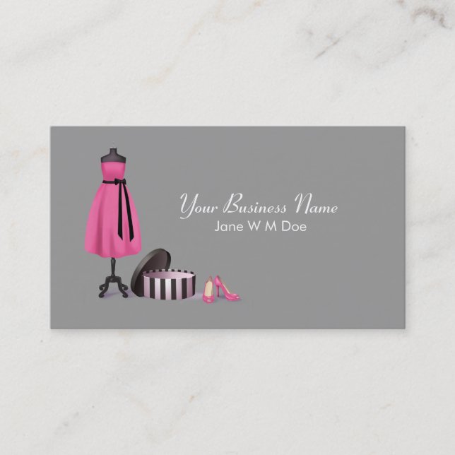 Couture Fashion Business Card (Front)