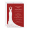 Couture Gown Bridal Shower Invitation (Red)