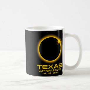 Cove Texas Tx Total Solar Eclipse 2024 Coffee Mug