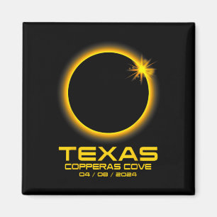 Cove Texas Tx Total Solar Eclipse 2024  Magnet