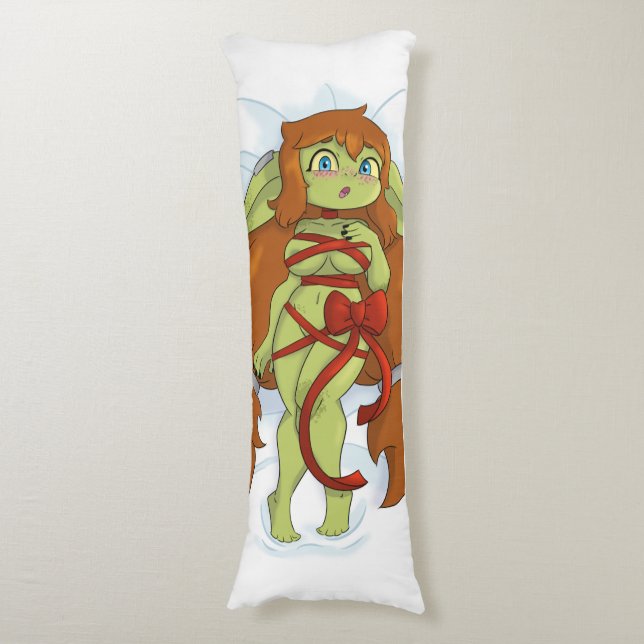 Cove the Goblin//Body pillow//Ribbon Body Cushion (Front Vertical)