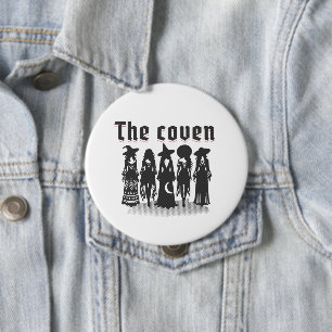 coven bachelorette party witchy 10 cm round badge