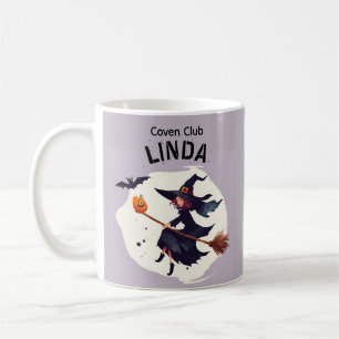 Coven Club Witch Purple Halloween Coffee Mug