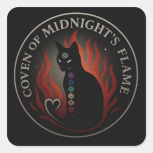 Coven of Midnight's Flame Sticker