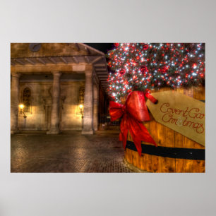 Covent Garden at Christmas, London Poster