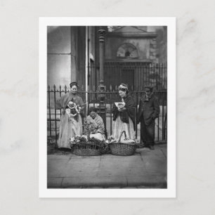 Covent Garden Flower Women, from 'Street Life in L Postcard