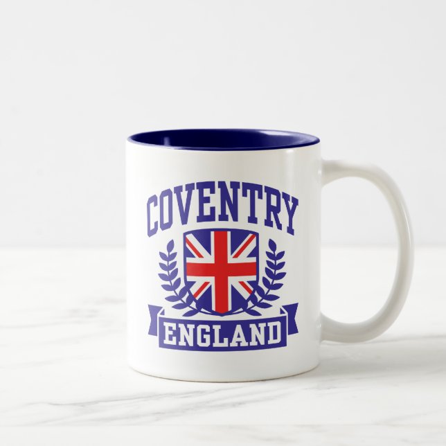 Coventry England Two-Tone Coffee Mug (Right)
