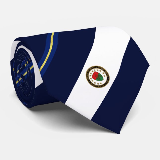 Coventry (Rhode Island) city flag Neck Tie (Rolled)
