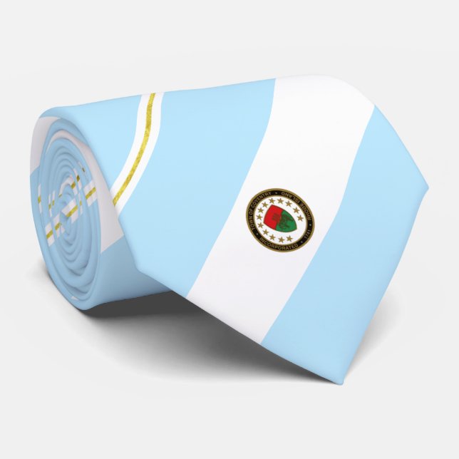 Coventry (Rhode Island) city flag Neck Tie (Rolled)