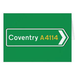 Coventry, UK Road Sign