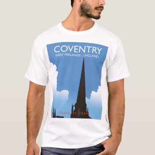 Coventry West Midlands England Train travel poster T-Shirt