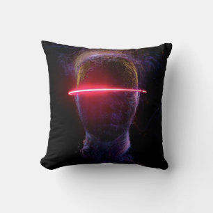 Cover black kaleidoscope abstract cushion