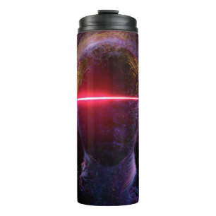 Cover black kaleidoscope abstract thermal tumbler