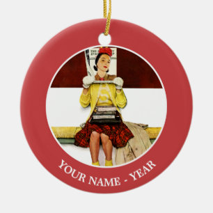 Cover Girl Ceramic Tree Decoration