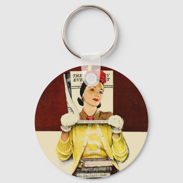 Cover Girl Key Ring (Front)