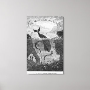 Cover Illustration '20,000 Leagues Under the Sea' Canvas Print