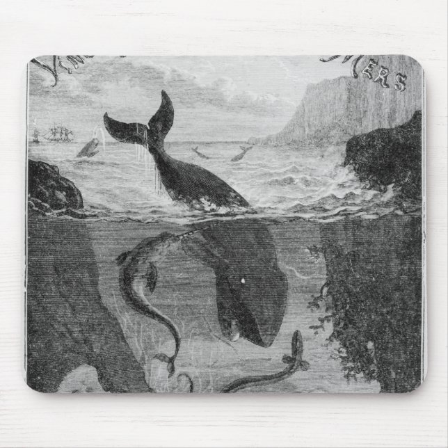 Cover Illustration '20,000 Leagues Under the Sea' Mouse Mat (Front)