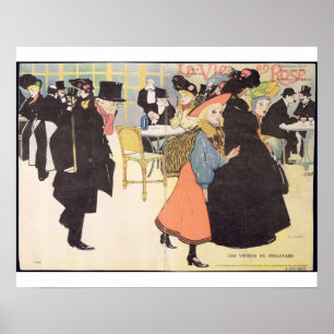 Cover illustration for 'La Vie en Rose', 1903 Poster