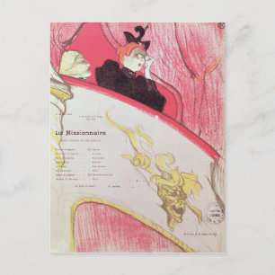 Cover of a programme for 'Le Missionaire' Postcard