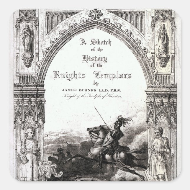 Cover of 'A Sketch of History the Knights Square Sticker (Front)