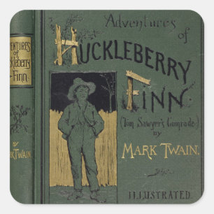 Cover of 'Adventures of Huckleberry Finn' by Mark Square Sticker