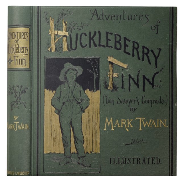 Cover of 'Adventures of Huckleberry Finn' by Mark Tile (Front)