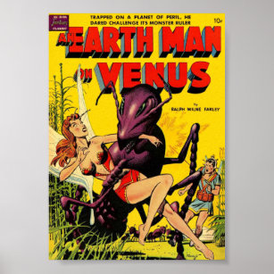 Cover of comic book An Earth Man on Venus Poster