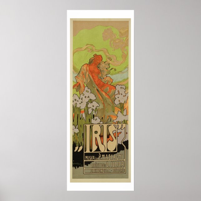 Cover of Score and Libretto of the opera 'Iris', 1 Poster (Front)