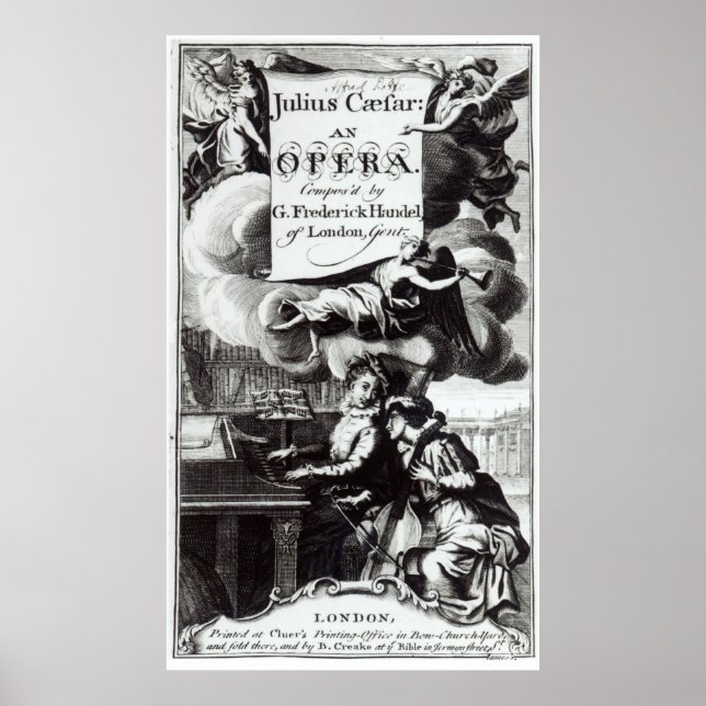 Cover of Sheet Music for Julius Caesar Poster (Front)