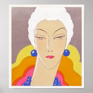 Cover of the fashion magazine Art-Goût-Beauté Poster