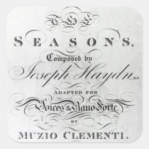 Cover of the score sheet of 'Seasons' Square Sticker