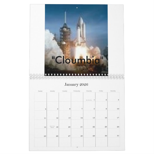 cover, Space Shuttle Calander, 2008 Calendar (Jan 2026)