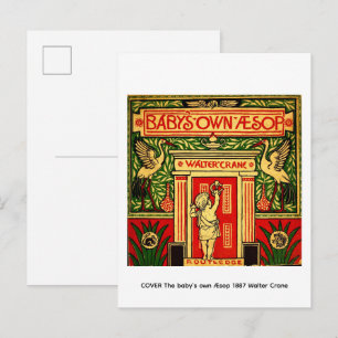COVER The baby's own Æsop 1887 Walter Crane Postcard