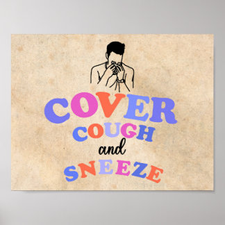 Cover your cough and sneeze poster