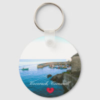 Coverack Harbour Post Office & Fishing Boat Photo